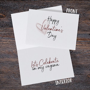 Naughty Valentines Day Card for Him, Cards for Husband, Boyfriend Card, Dirty Card for him, Inappropriate Valentines Day Cards