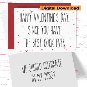 Cartão sujo de Dia dos Namorados para impressão para ele, marido ou namorado, aniversário, download digital