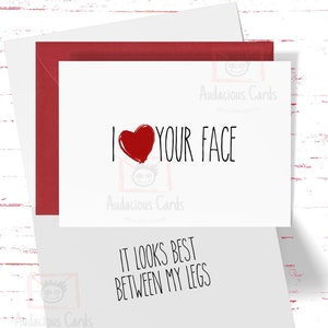 Valentines Day Gift for Him, Card for Husband, Boyfriend Card, Naughty Anniversary Card, Cards for Him, Inappropriate Valentines Gift