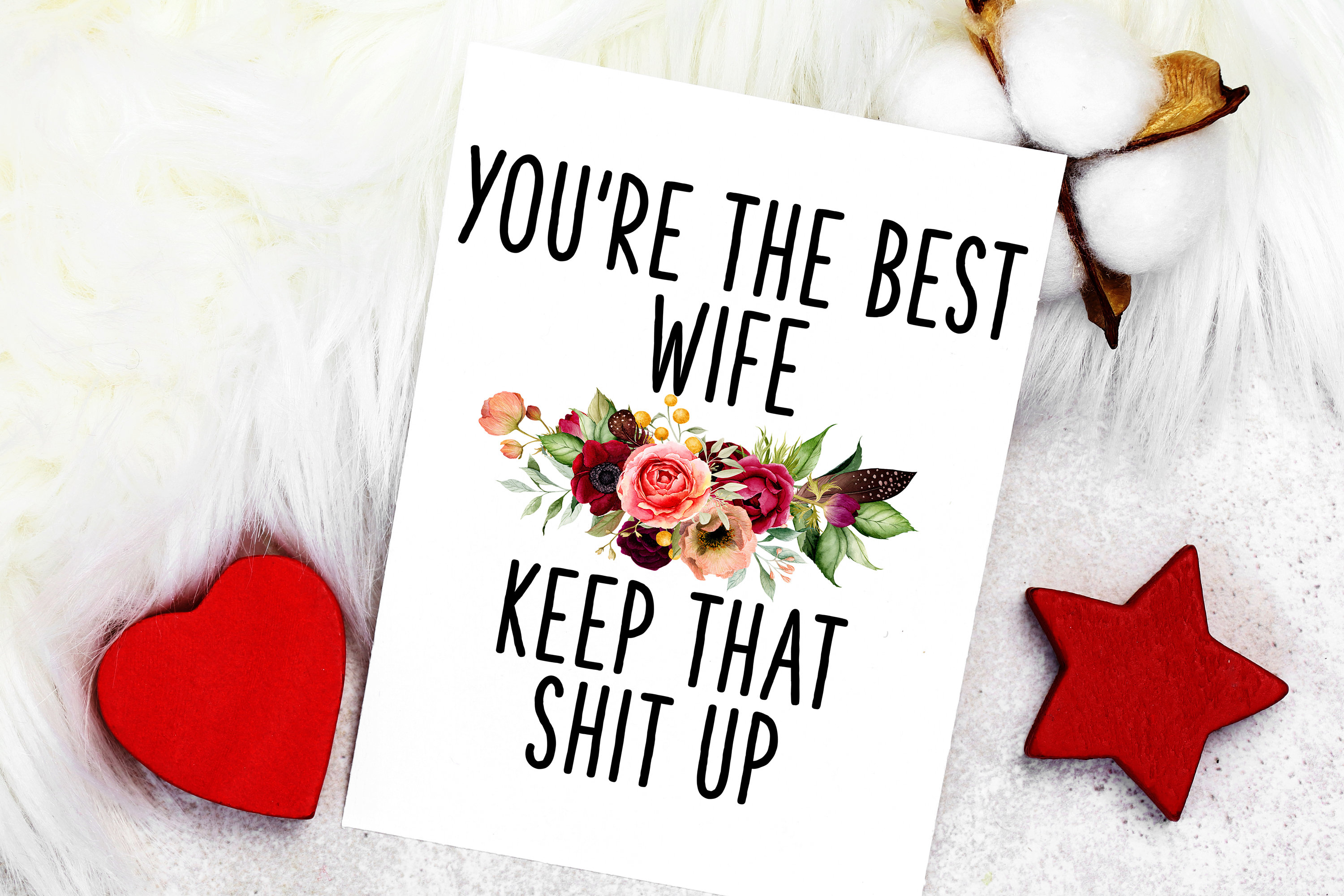 Best Wife Ever Anniversary Card for Her, Cards for Wife, Best Wife Ever, Birthday Card, Cards for Her, Funny Anniversary Cards, Love Card