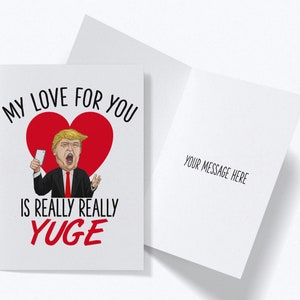 Trump Card for Husband, Valentines Day Card for Him, Cards for Husband Birthday, Husband Anniversary Gifts for Men, Anniversary Card for Him