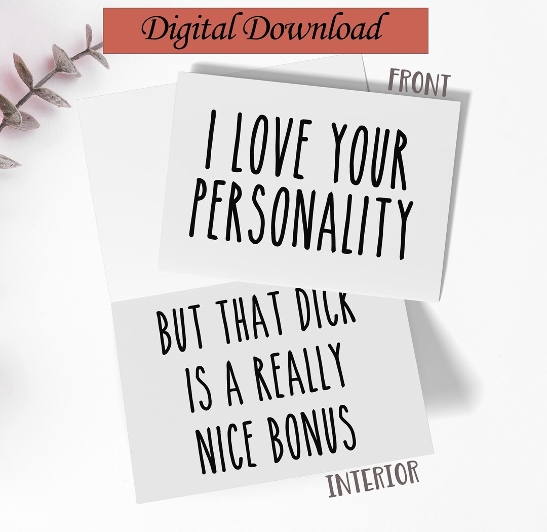 Printable - Naughty Valentines Day Card for Him, Cards for Husband ...