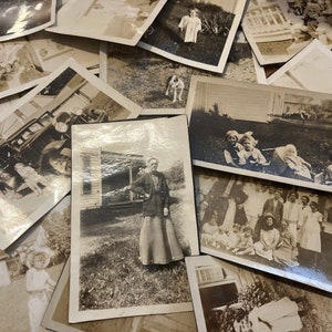 Old Photos Early to Mid 1900’s Mystery Set of 12 Pictures Grab Bag Vintage Antique Asst Craft Art School Project Junk Journal Photography