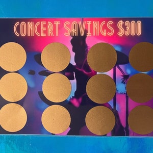 Carte défi à gratter pour les concerts