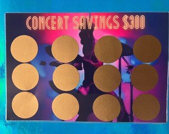 Concert Savings Scratch Off Challenge Card