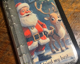 Dear Santa Savings Challenge Binder Set, Glitter Christmas Planner
