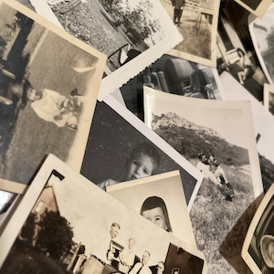 Old Photos Grab Bag Mystery Set of 12 Pictures Vintage Antique Assorted early to mid 1900s Junk Journal Photography