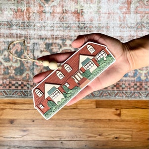 Custom Clay House Ornament | Personalized Christmas Ornament | Handmade House Ornament |First House | New House | House Warming Gift