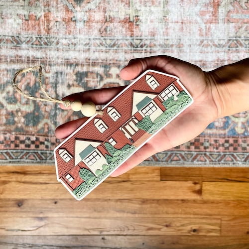 Custom Clay House Ornament | Personalized Christmas Ornament | Handmade House Ornament |First House | New House | House Warming Gift