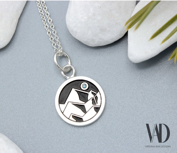 Diamond mountain necklace sale