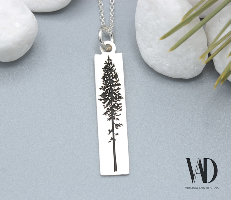 Lodgepole Pine Tree Pendant Tree Necklace Pine Tree Jewelry