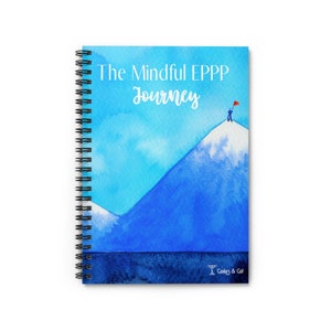 May include: A blue and white watercolour illustration of a mountain with a person standing on the peak holding a red flag. The text "The Mindful EPPP Journey" is at the top of the image. The text "Games & Go!" is at the bottom of the image.