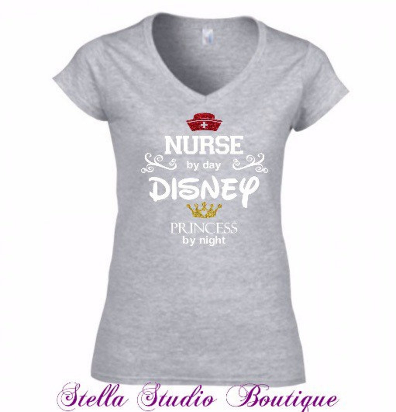 Disney Princess Inspired Nurse Tee Shirt Etsy