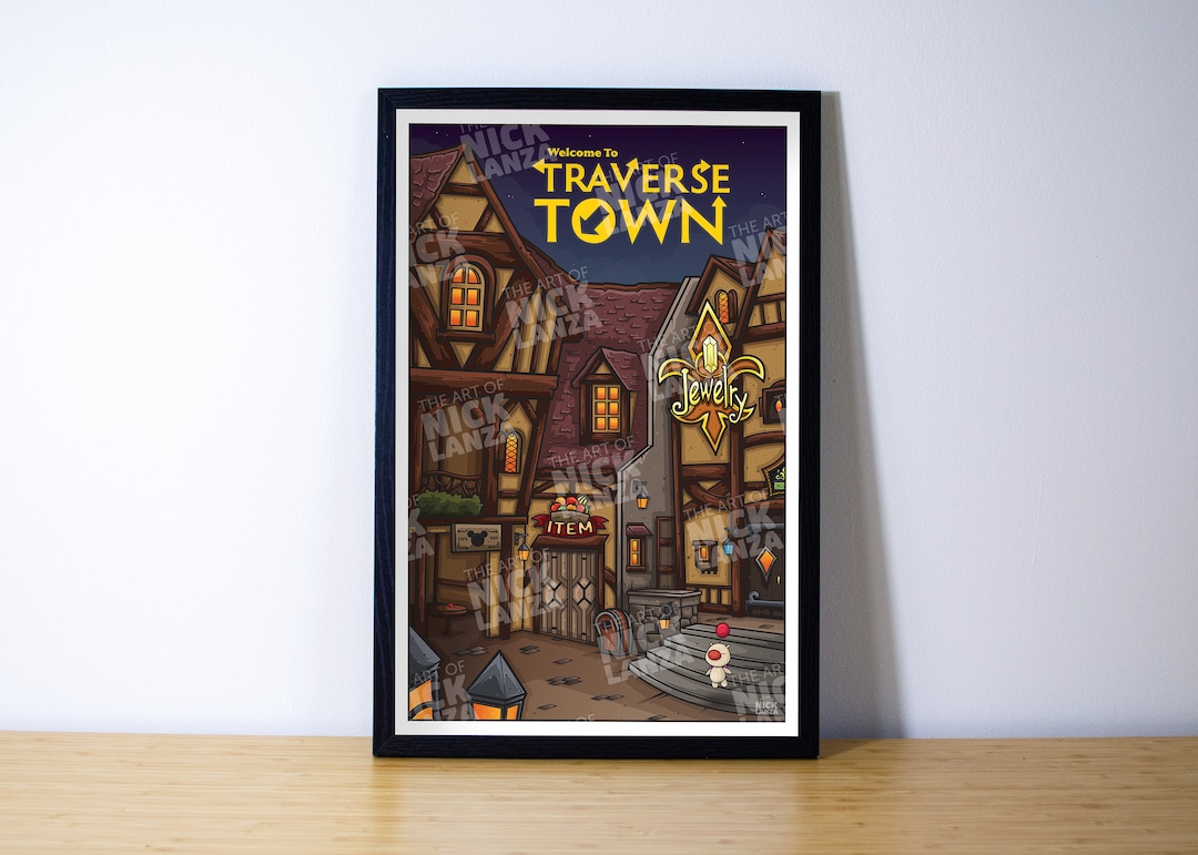 Traverse Town (kingdom Hearts) - Travel Poster - Etsy