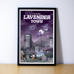 Lavender Town (pokemon) - Travel Poster - Etsy