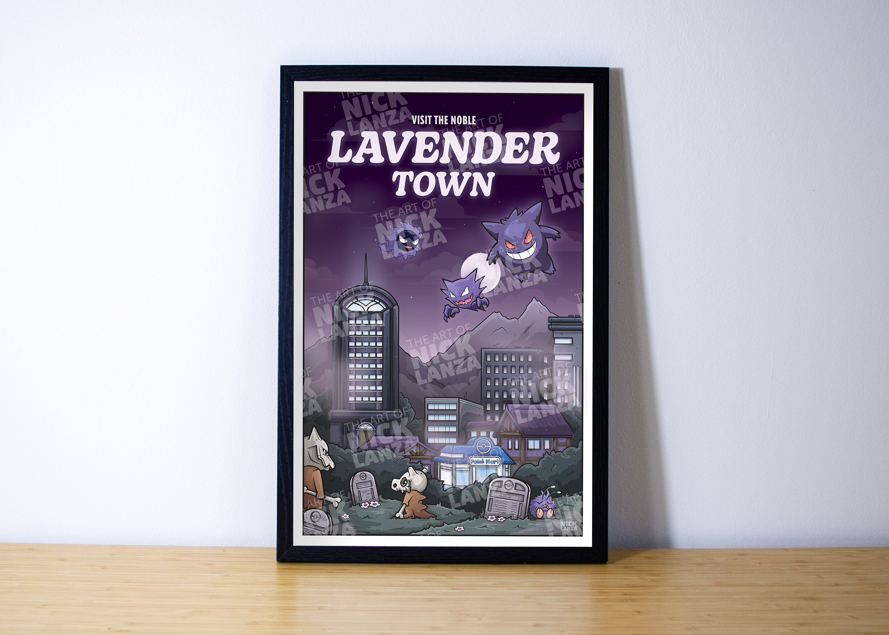 Lavender Town (pokemon) - Travel Poster - Etsy