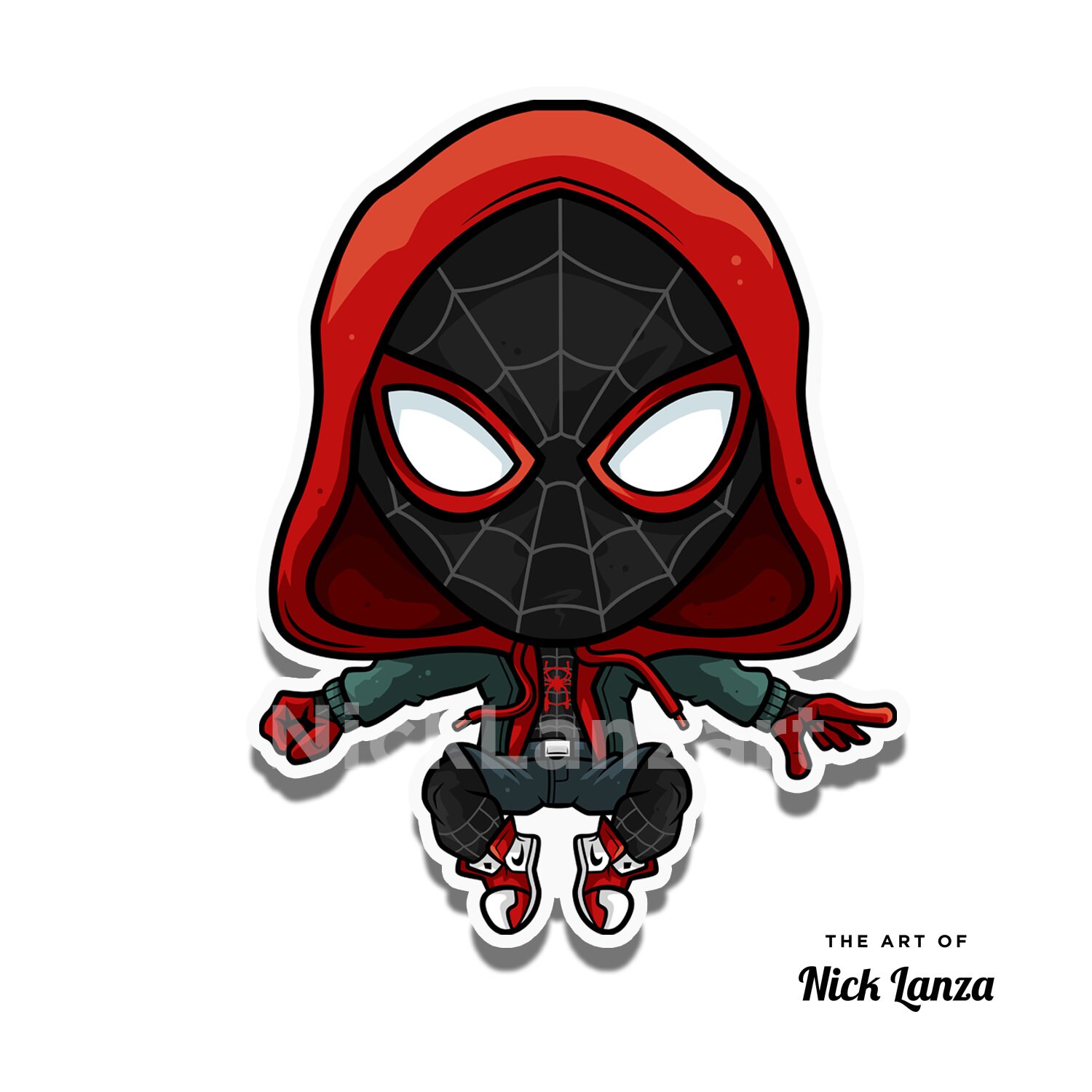 Spiderman & Miles Morales Vinyl Sticker Set Etsy Canada