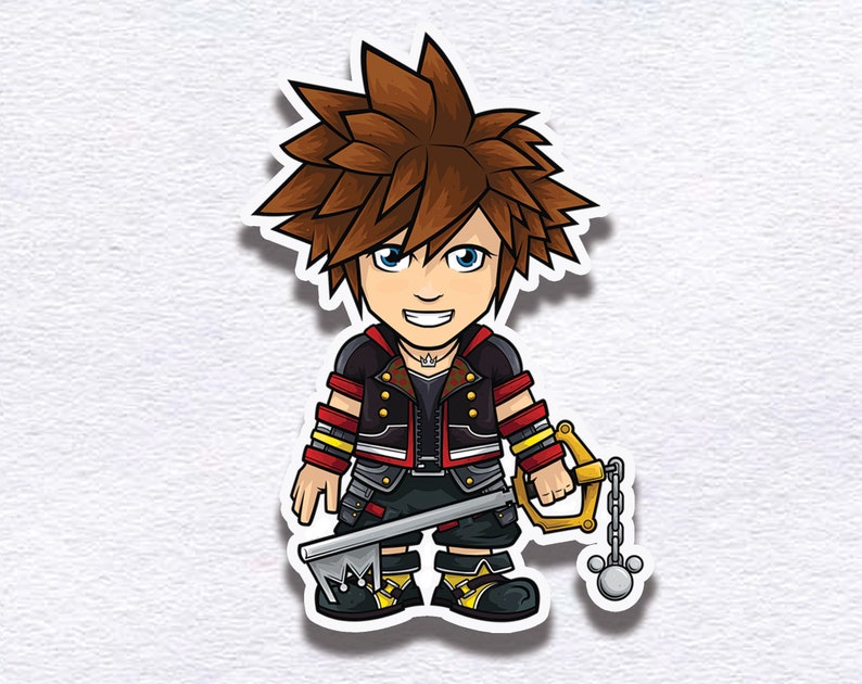 Kingdom Hearts Sora Vinyl Sticker