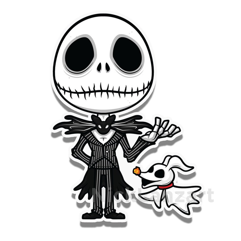 Download Nightmare Before Christmas Vinyl Sticker Set | Etsy