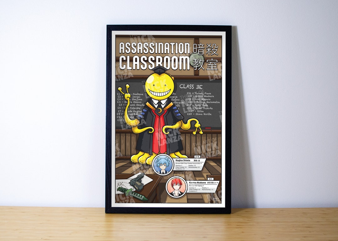 Assassination Classroom - Anime Poster - Etsy