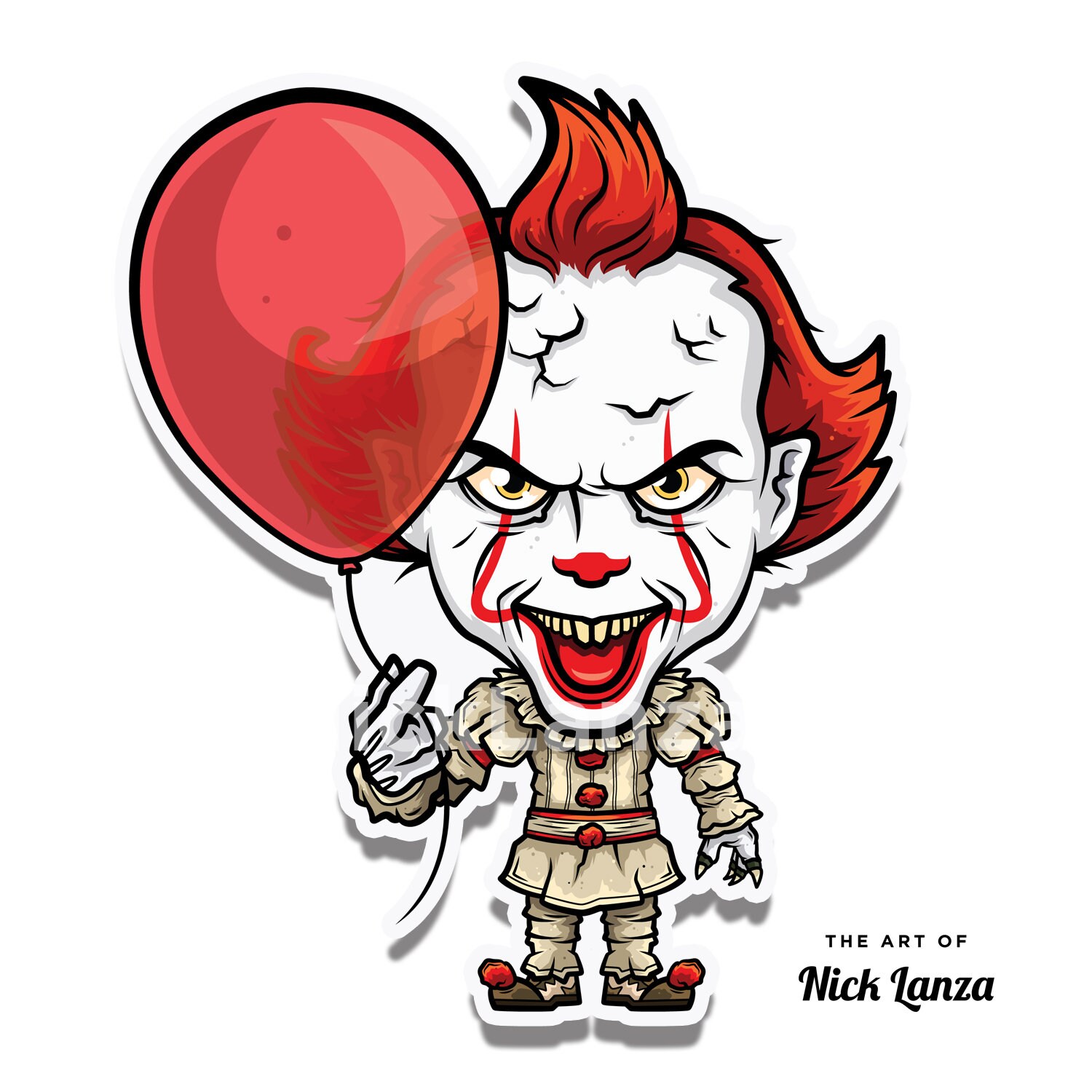 Horror Villains Vinyl Sticker Set 2 Etsy