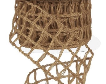 burlap net ribbon
