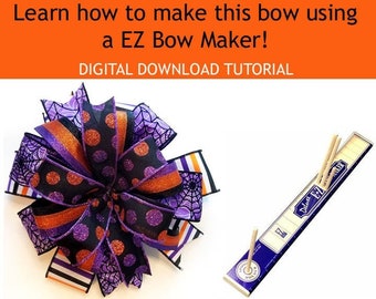 How To Make a Craft Bow Tutorial, Easy Craft Bow Tutorial, Wreath Bow Instructions, How to Make a Gift Bow, Tree Topper Bow Tutorial