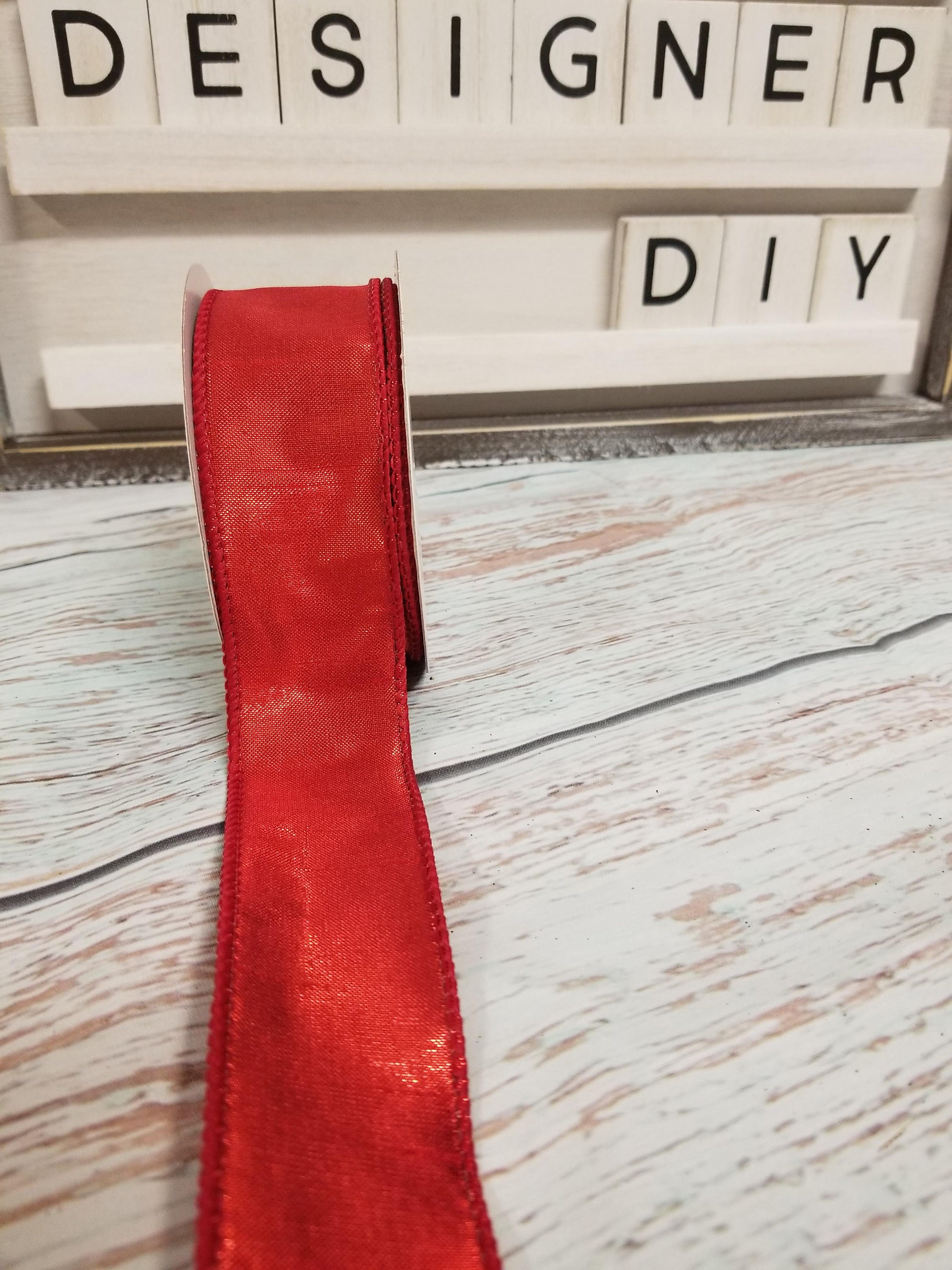 Red Grosgrain Ribbon 5 yards (You choose the width, 1/4, 3/8, 5/8, 7/8 or  1.5 inch)