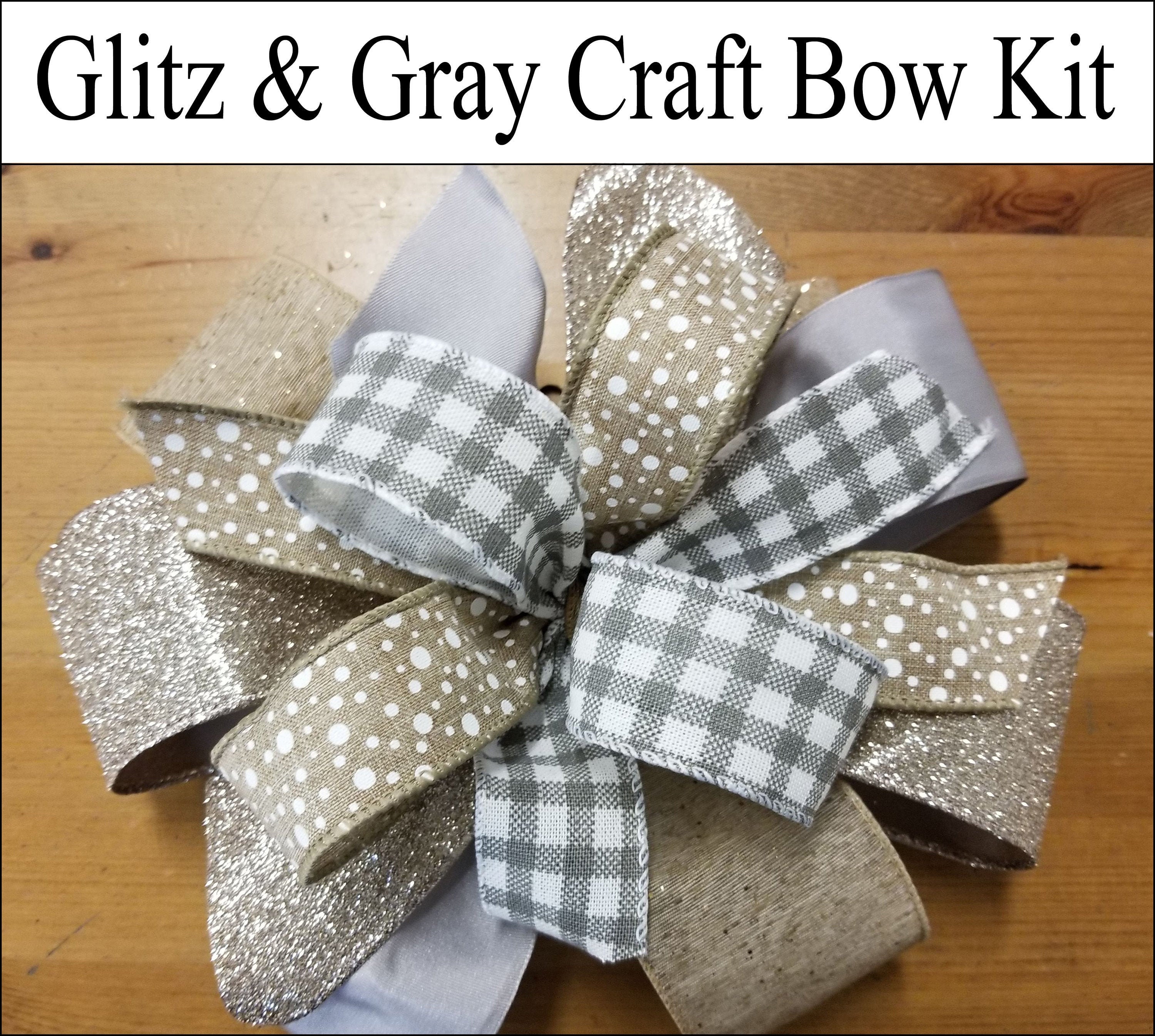 Easy Bow Making Kit, Spring Bow Kit, How to Make a Bow by Hand, Wreath Bow  Kit 