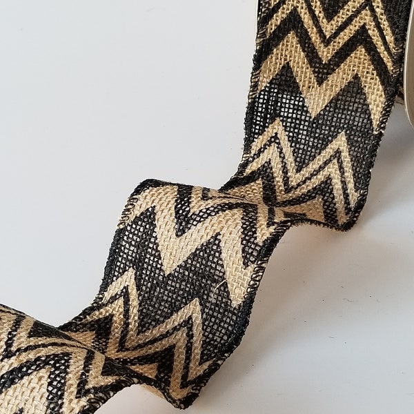 Black Chevron Ribbon - Etsy