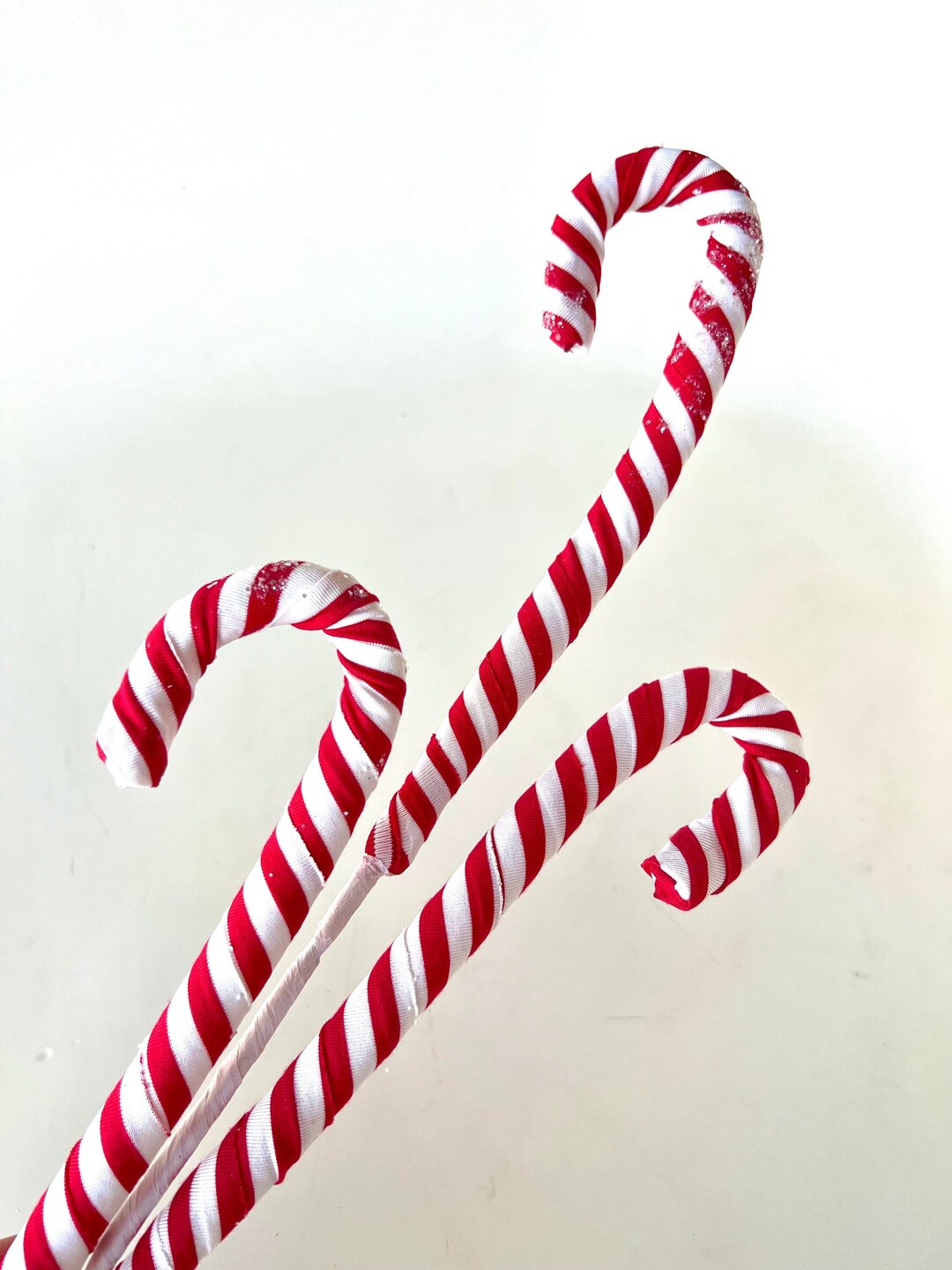 Candy Cane Pick for Christmas Decorations, Candy Cane Spray for Wreath