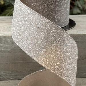Wired Glitter Ribbon - 1.5 inch Lavender Iridescent Glitter Satin Ribb –  Perpetual Ribbons