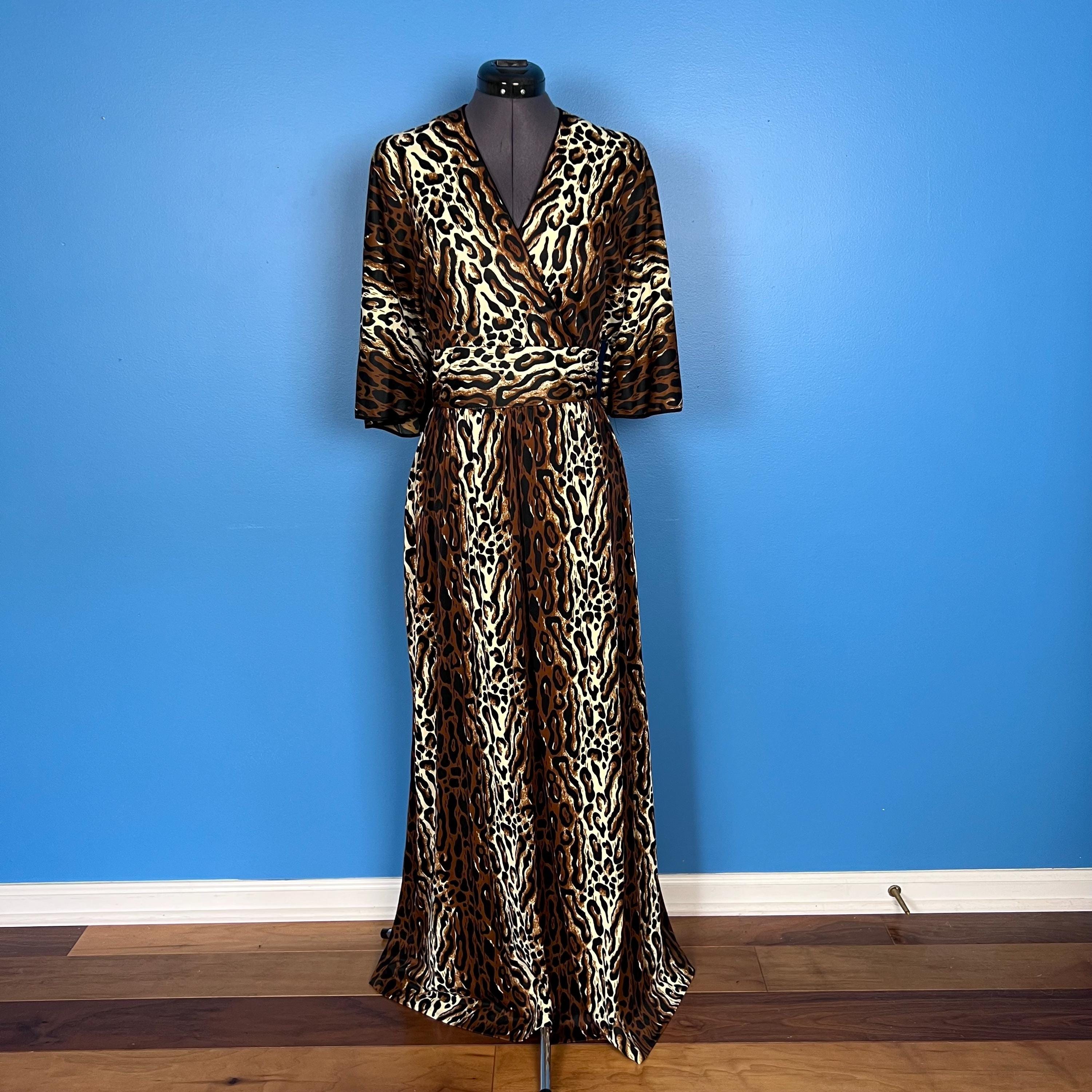 Leopard Print Dressing Gown - Etsy