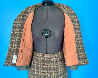Lovely 1960s Wool Angora Jacket and Skirt Set by Adolphe Zelinka