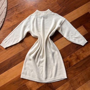 Winter White Sweater Dress - Etsy