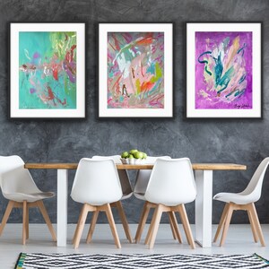 Pastels ~ Original abstract artworks. Modern art. 15x20 inch