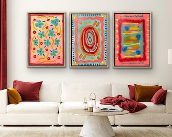 3点セット　フランス　絵画 3 Piece Canvas Wall Art - Paris Eif - Canvas Art