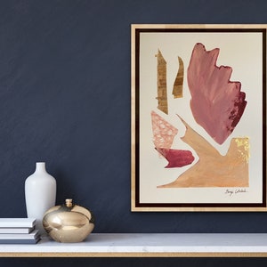 Pera ~ original modern art. Mid century modern art. Minimalism. 11x15 inch