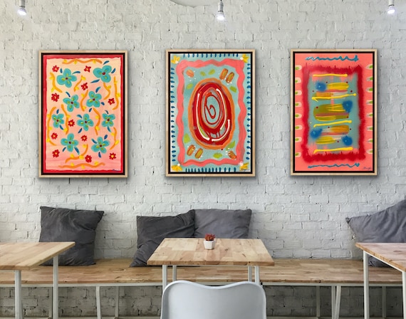 3点セット　フランス　絵画 3 Piece Canvas Wall Art - Paris Eif - Canvas Art