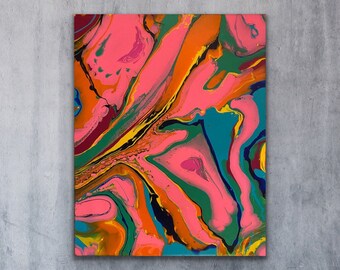 Candy shop ~ original colorful abstract painting. Modern artwork.