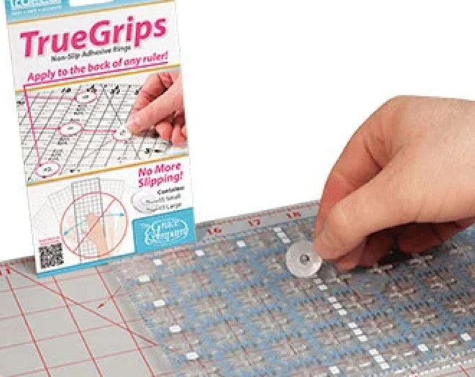 TrueGrips *Non-Slip Adhesive Rings for Rulers*   By: The Grace Company