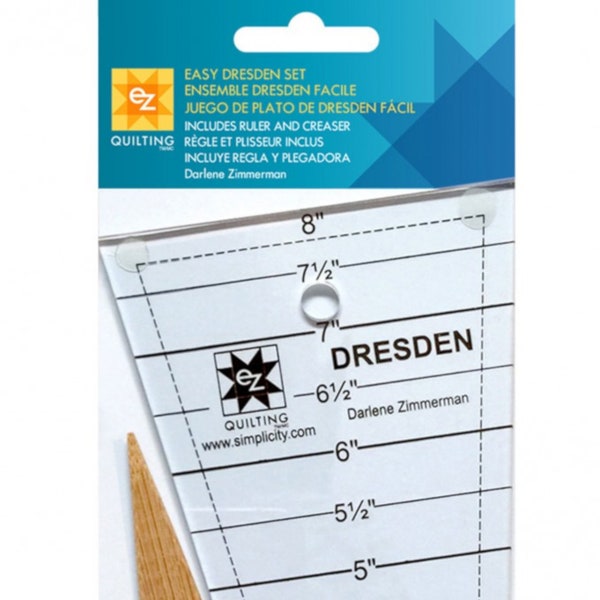 Easy Dresden *Quilt Ruler and Creaser* By: EZ Quilting  882700