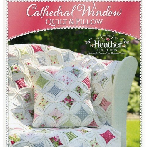 Cathedral Window quilt & Pillow Pattern From Shabby Fabrics Etsy
