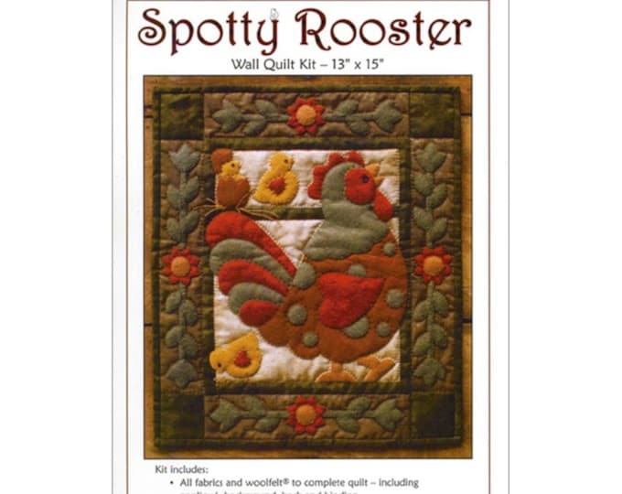 Spotty Rooster *Wall Hanging Quilt Kit* By Rachel's of Greenfield K0412