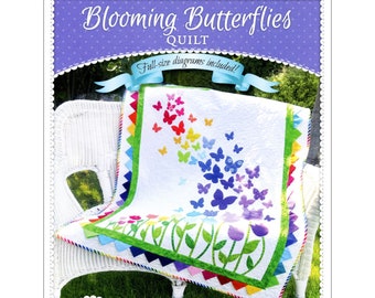 Blooming Butterflies  *Pieced & Applique Quilt Pattern* From: Shabby Fabrics SF48688