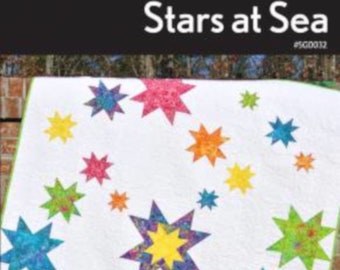 STARS at SEA *Quilt Pattern*  By: Swirly Girls  #SGD032