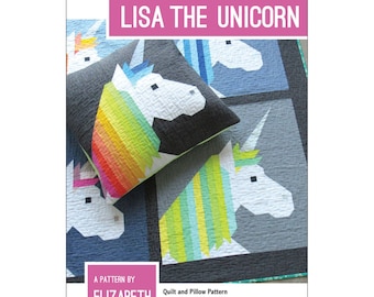 LISA the UNICORN *Quilt and Pillow Pattern* by Elizabeth Hartman