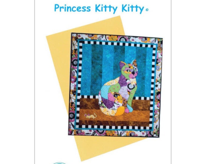 PRINCESS KITTY KITTY  *A Fusible Applique Wall-Hanging Pattern*  By: bj Designs and Patterns  bjta-77