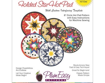 Folded Star Hot Pad Pattern by Deborah Miller for Plum Easy PEP-101