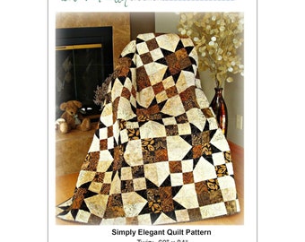 Simply Elegant *Quilt Pattern - Fat Quarter Friendly* From: Pleasant Valley Creations